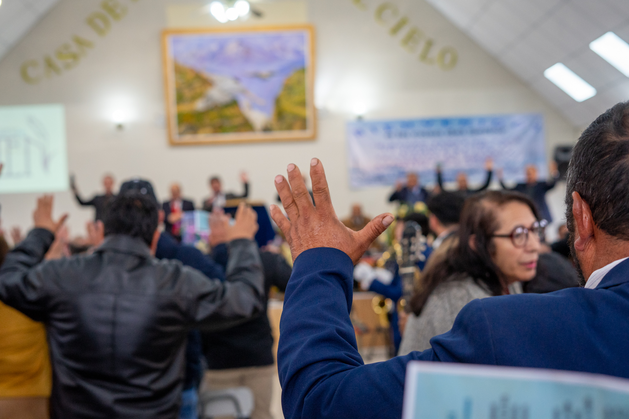 Templo matriz de Melipilla reunido en el culto evangélico septiembre 2025 con congregaciones de la zona costa.